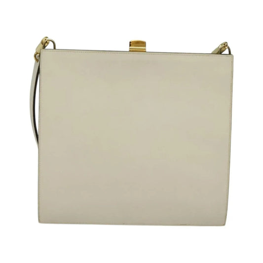 Christian Dior Vintage Leather, Beige, Leather, Shoulder Bag
