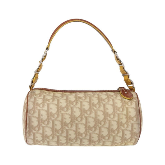 Christian Dior Vintage Trotter Romantique Diorissimo Coated Canvas, Beige, Canvas, Shoulder Bag