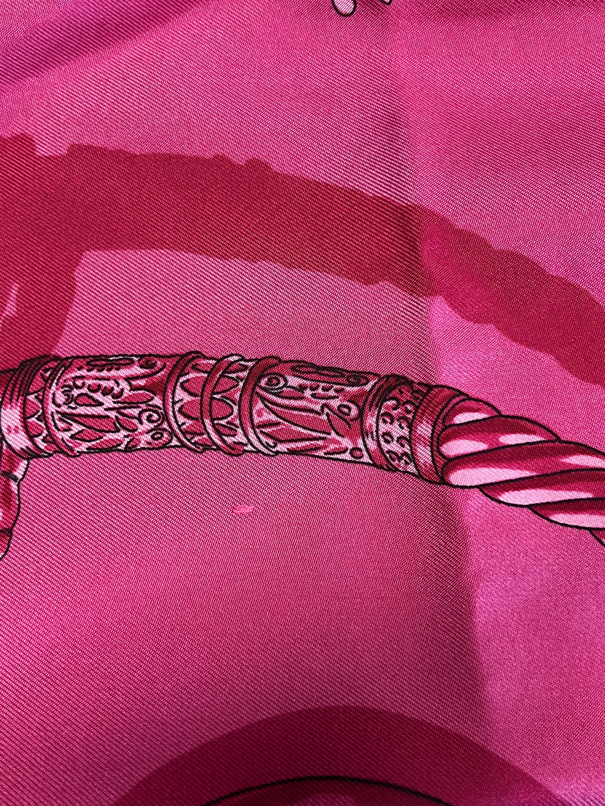 Hermes Carré 90 Silk multicolor, Pink, Silk, Scarf