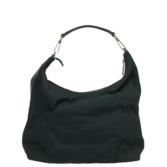 Gucci Vintage Shoulder Bag Nylon, KHAKI, NYLON, Shoulder bag