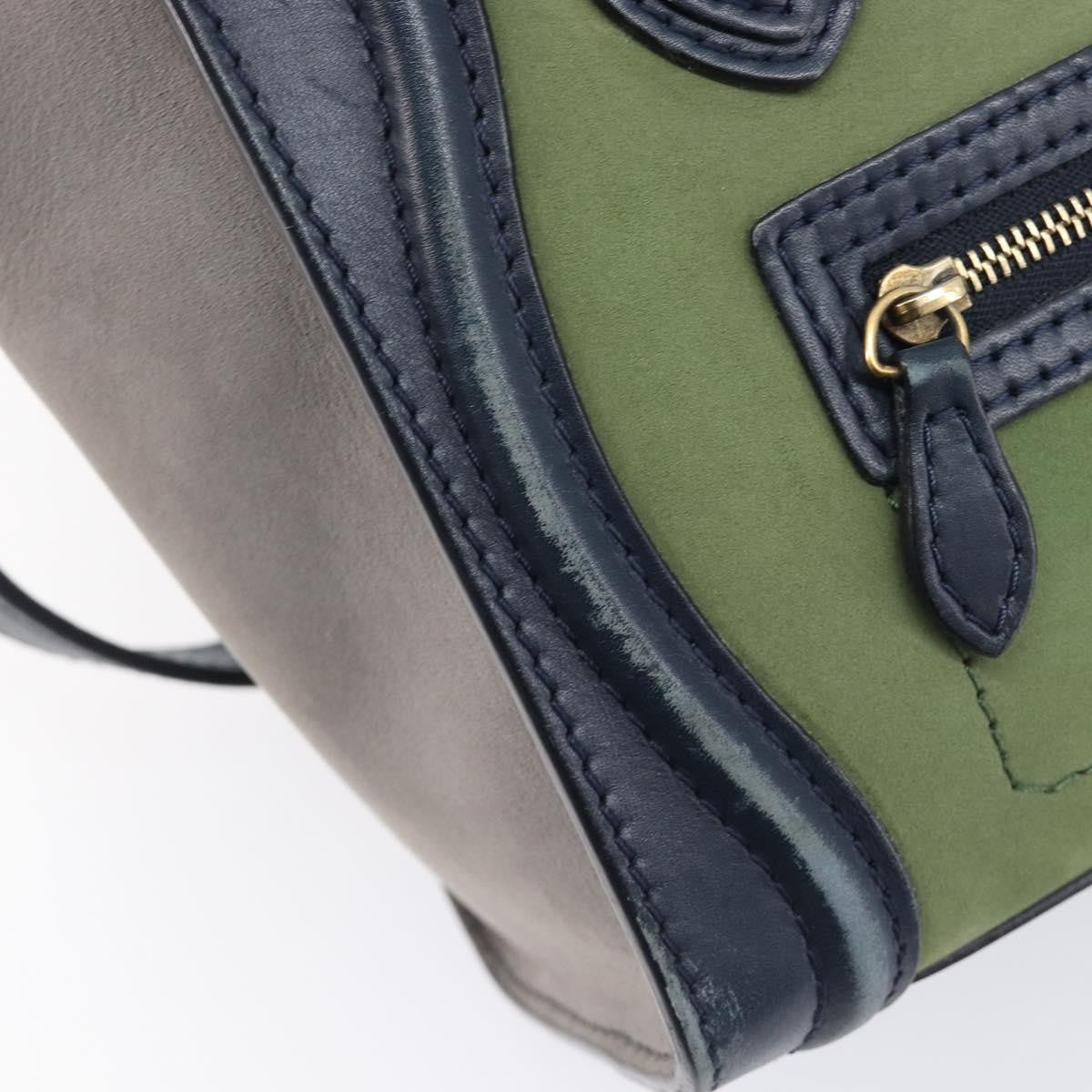 Celine Luggage Smooth Leather, Navy, Leather, Handbag