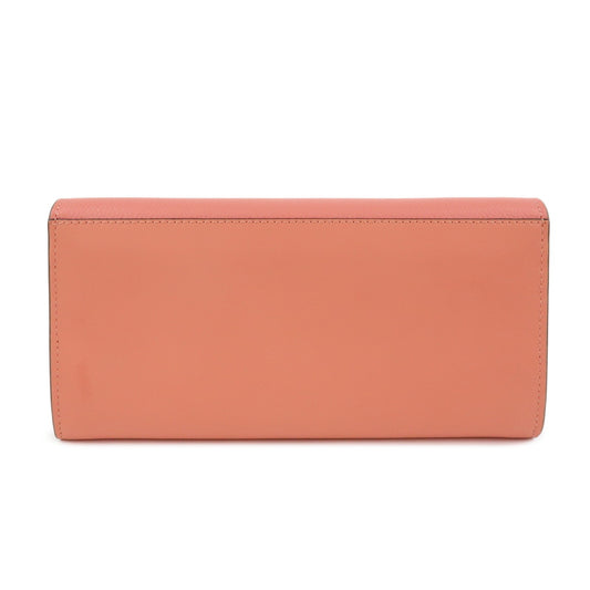 Fendi FF Diamonds Continental Chain Leather, Pink, Leather, Crossbody Bag