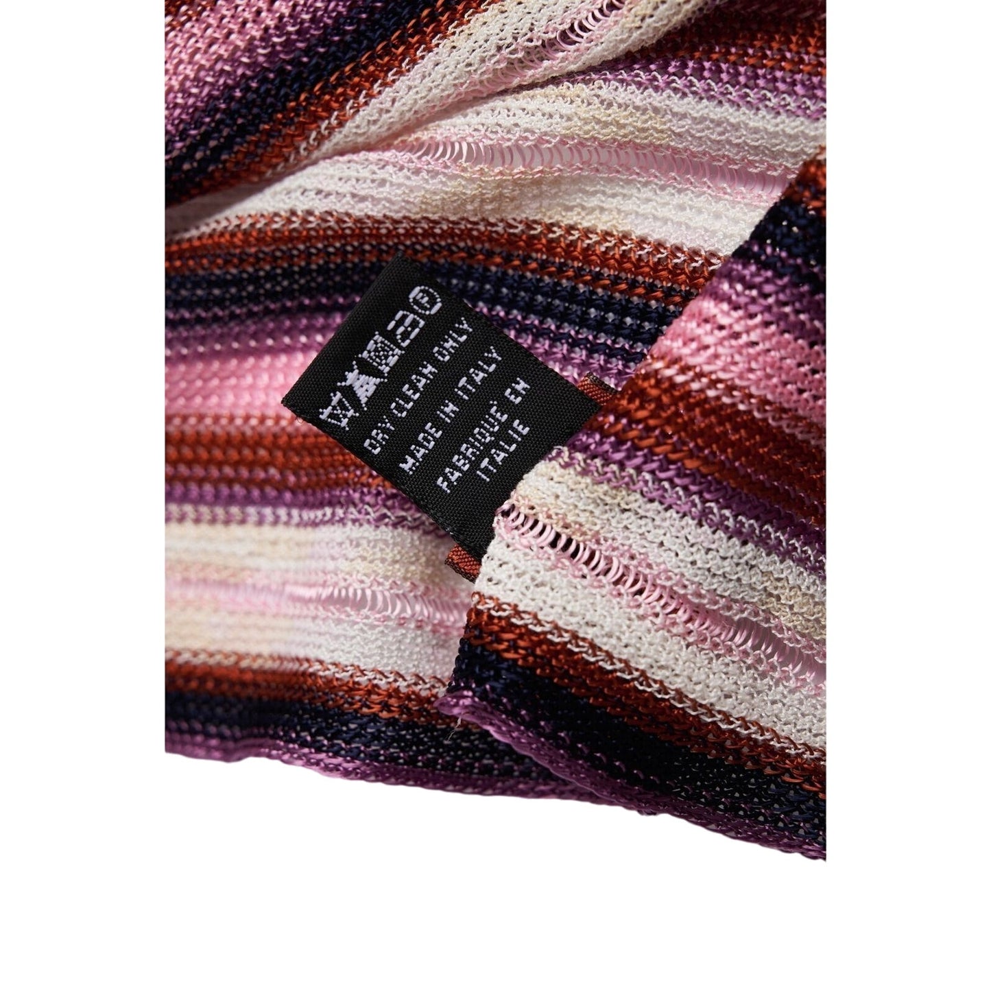 Κασκόλ Missoni Stole Μωβ Ροζ Ρίγες