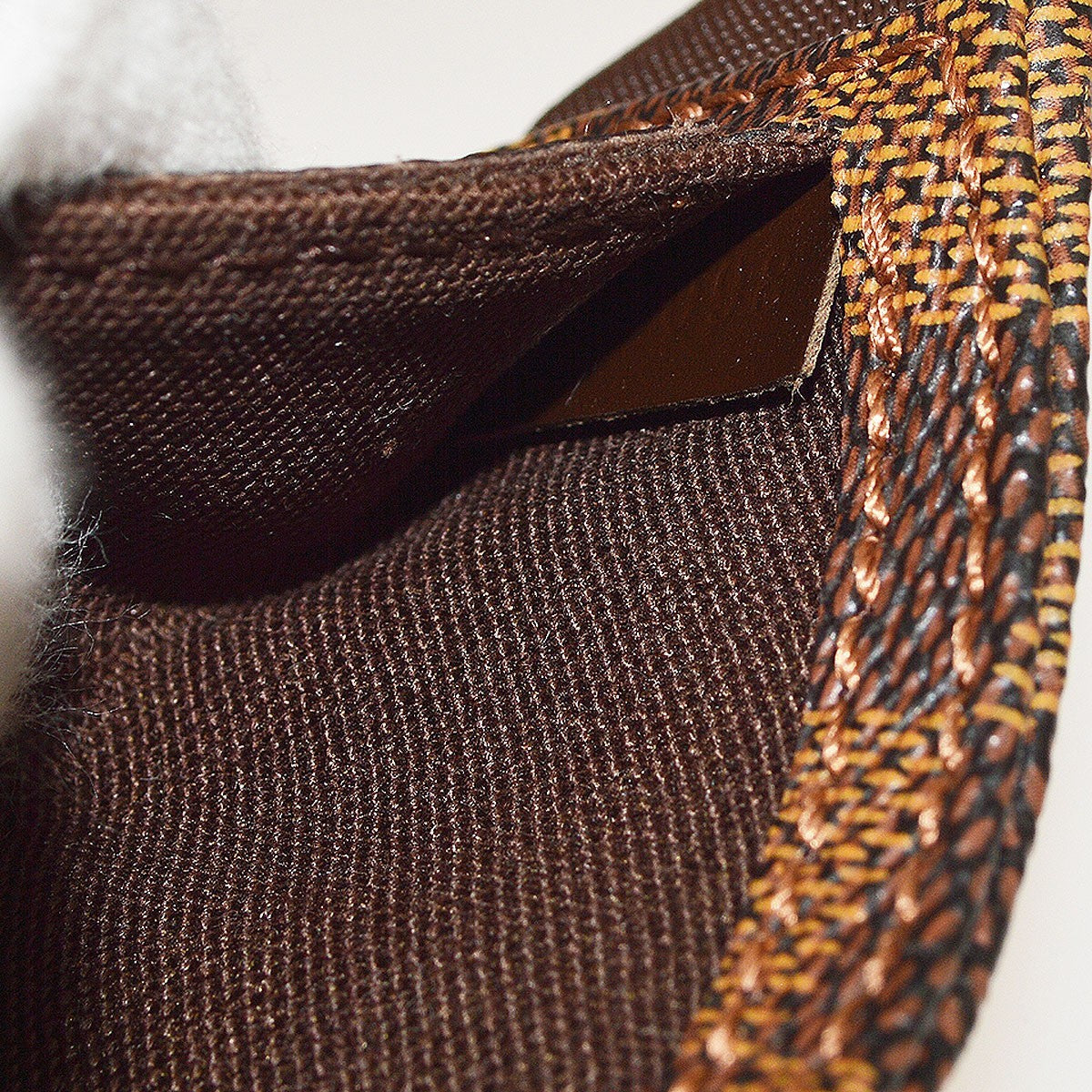 Louis Vuitton Geronimos Waist Damier, Brown, Canvas, Shoulder Bag