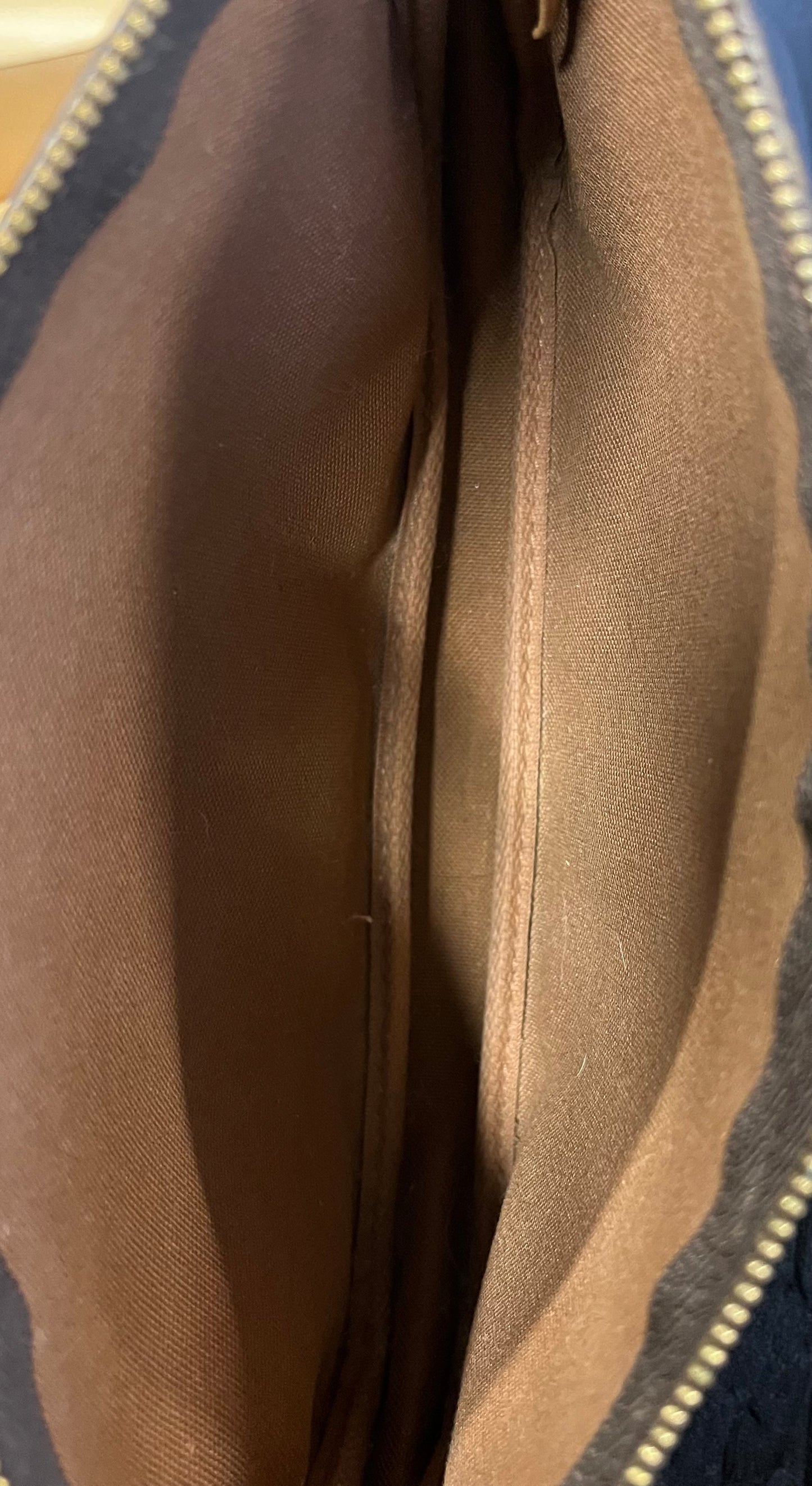 Louis Vuitton Pochette Accessoires Monogram Canvas, BROWN, CANVAS, Clutche & pouche