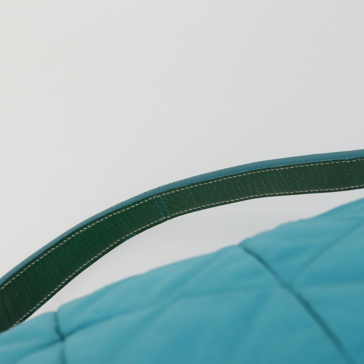 Prada Zip Hobo Chevron Tessuto, Blue, Nylon, Shoulder Bag