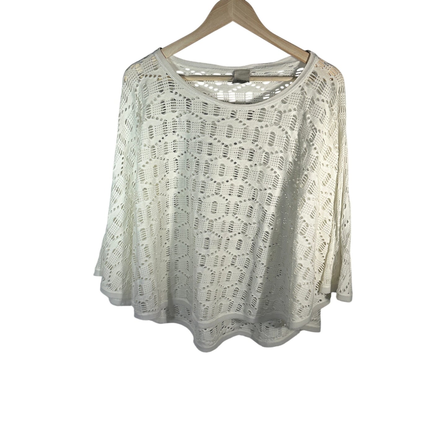 Pinko Open Knit White Top