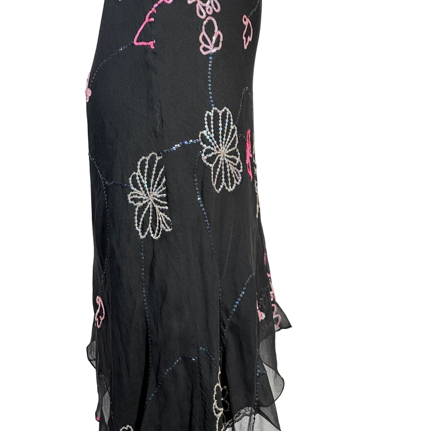 PINKO Sequin Asymmetrical Slip Dress