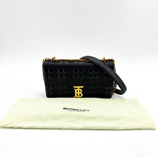 Burberry Lola Bum Quilted Lambskin, Black, Leather, Handbag