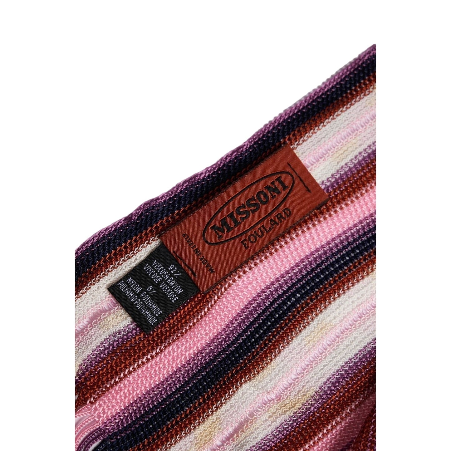 Κασκόλ Missoni Stole Μωβ Ροζ Ρίγες