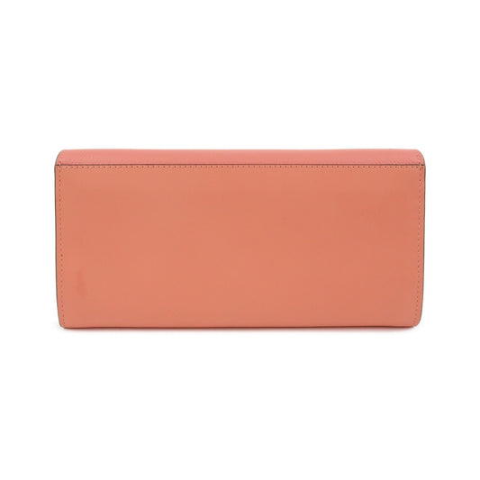 Fendi FF Diamonds Continental Chain Leather, Pink, Leather, Crossbody Bag