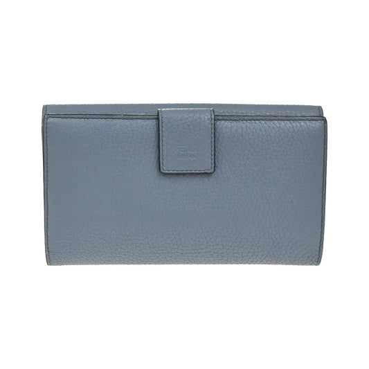 Fendi Peekaboo Leather, Blue, Leather, Wallet