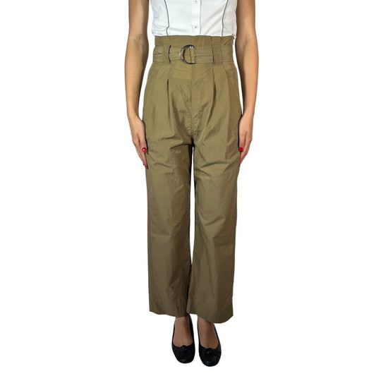 Ganni High Waisted Paperbag Trousers - Brandsamsara