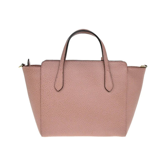 Gucci Swing Pebbled Leather, Pink, Leather, Handbag