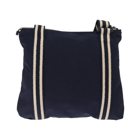 Gucci Vintage GG Coated Canvas, Navy, Nylon, Shoulder Bag