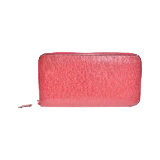 Hermes Azap Zip Around Epsom, Red, Leather, Wallet