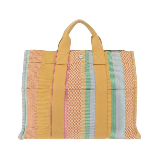 Hermes Fourre Tout Multicolor Toile, Multicolour, Canvas, Tote Bag