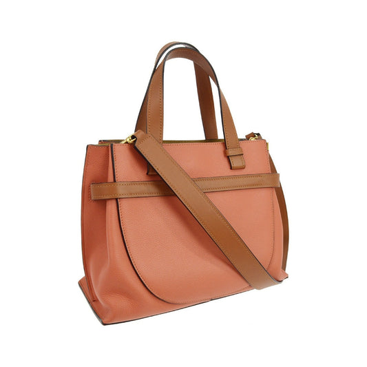 Loewe Gate Leather, Pink, Leather, Tote Bag