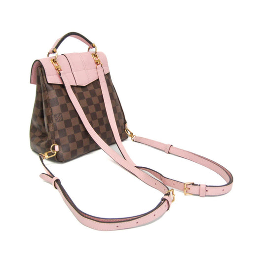 Louis Vuitton Clapton Damier and Leather, Brown, Canvas, Backpack