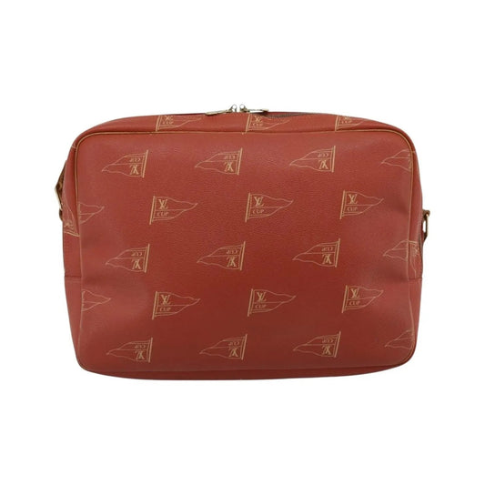 Louis Vuitton Cup Calvi Messenger Coated Canvas, Red, Canvas, Shoulder Bag
