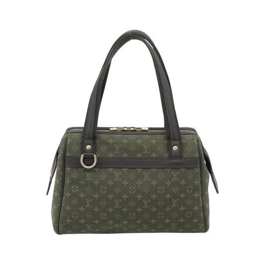 Louis Vuitton Joséphine Mini Lin, Khaki, Canvas, Handbag