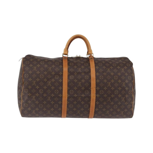 Louis Vuitton Keepall Monogram, Brown, Canvas, Travel Bag