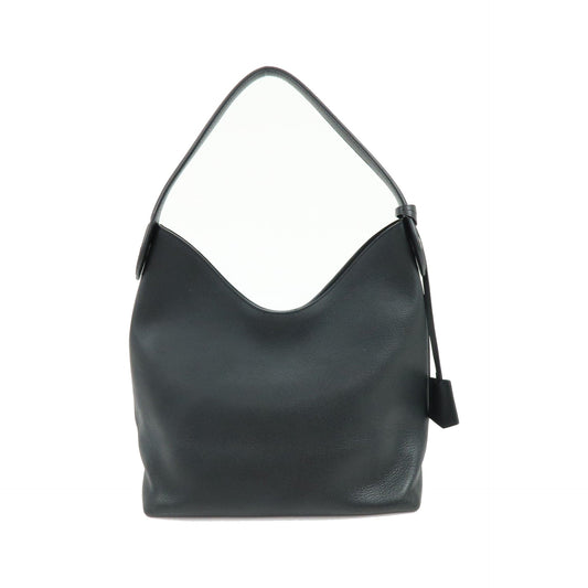 Louis Vuitton Lockme Hobo Leather, Black, Leather, Shoulder Bag