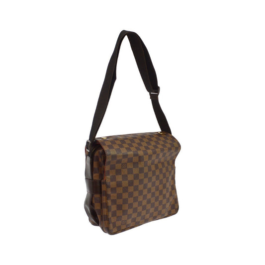 Louis Vuitton Naviglio Damier Ebene, Brown, Canvas, Shoulder Bag