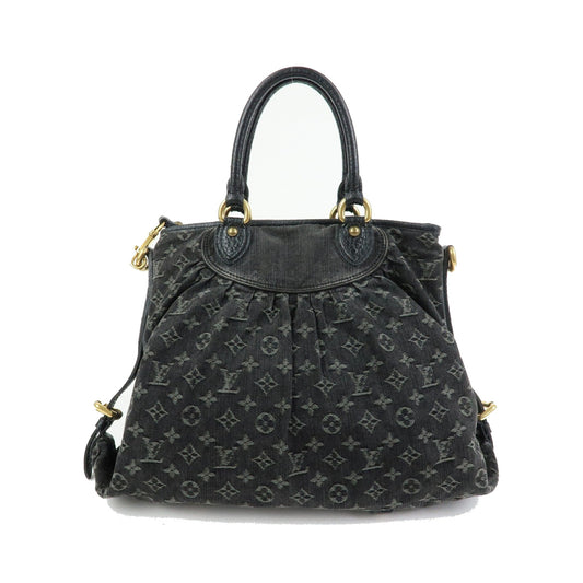 Louis Vuitton Neo Cabby Monogram Denim, Black, Denim, Handbag