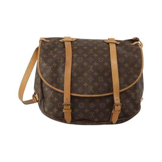 Louis Vuitton Saumur Monogram Canvas, Brown, Canvas, Shoulder Bag