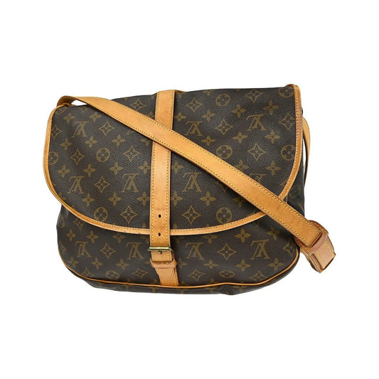 Louis Vuitton Saumur Monogram Canvas, Brown, Canvas, Shoulder Bag