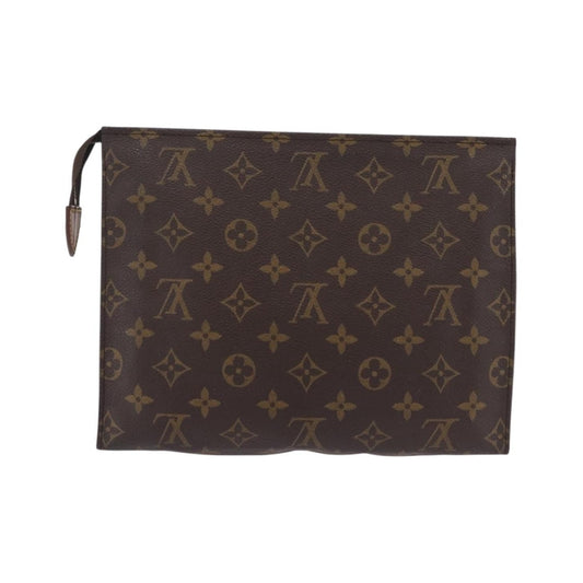 Louis Vuitton Toiletry Pouch Monogram Canvas, Brown, Canvas, Clutch