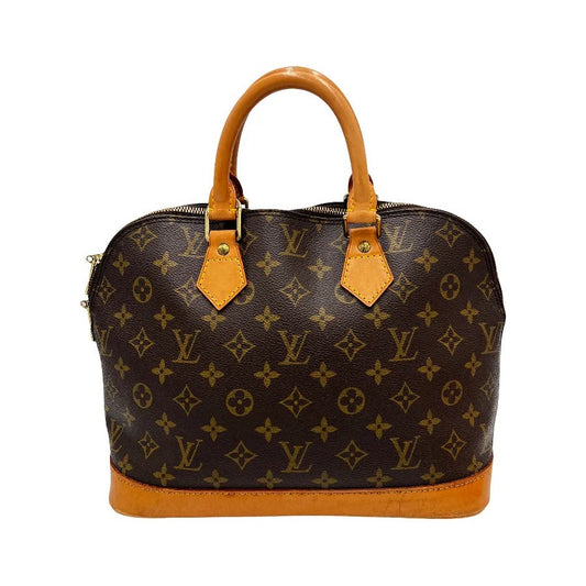 Louis Vuitton Vintage Alma Monogram Canvas, Brown, Canvas, Handbag