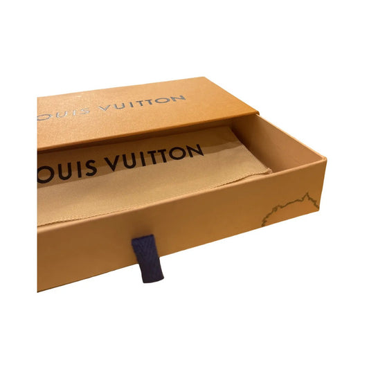 Louis Vuitton Zip Canvas, Orange, Cotton, Wallet