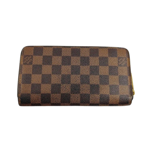 Louis Vuitton Zippy Organizer Damier Ebene, Brown, Canvas, Wallet