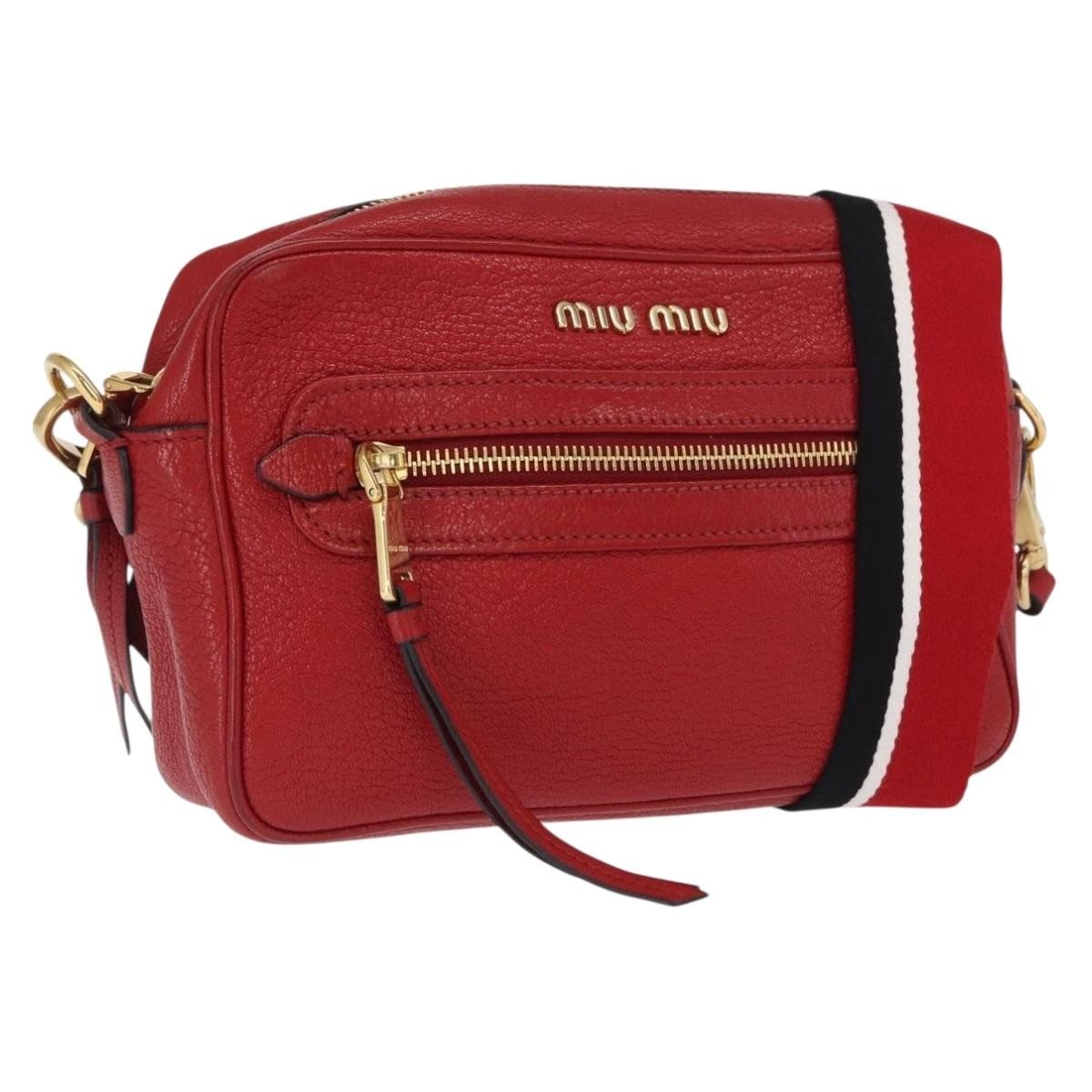 Miu Miu Madras Zip Pocket Crossbody - Brandsamsara