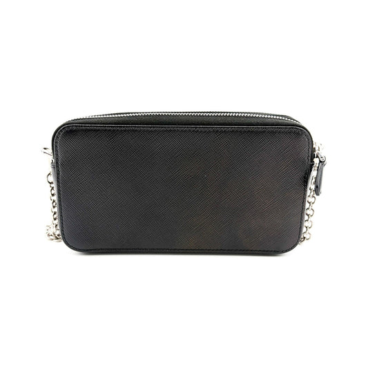 Prada Coin Purse Saffiano Leather Saffiano Leather, Black, Leather, Clutch