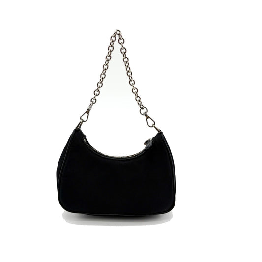 Prada Re-Edition Tessuto, Black, Nylon, Shoulder Bag