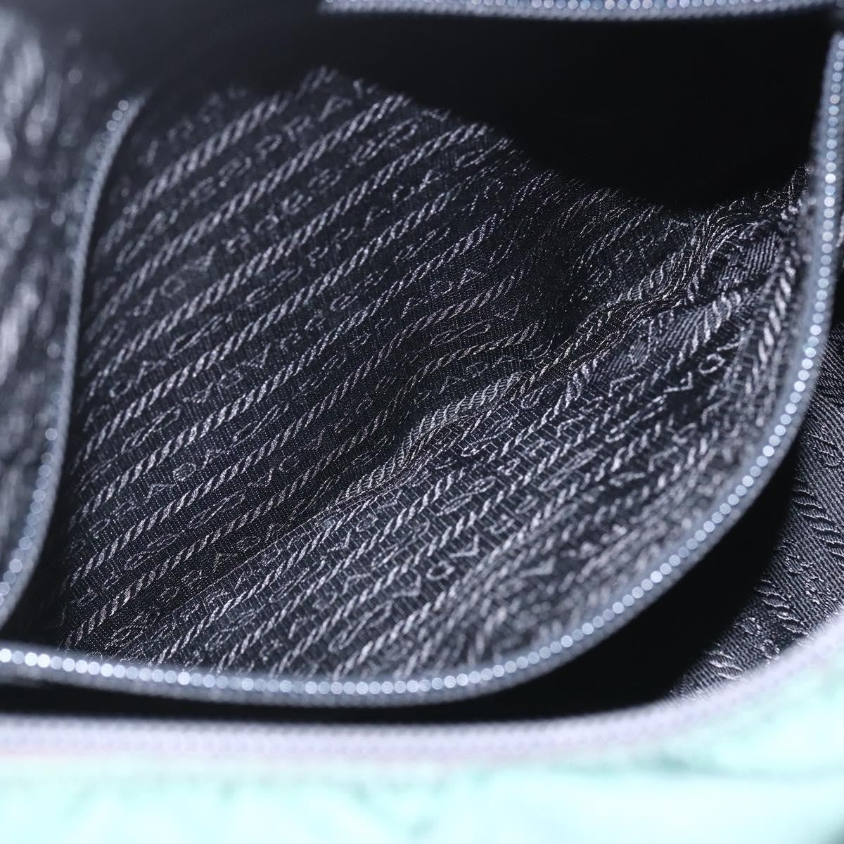 Prada Double Buckle Flap Messenger Bag Tessuto, GREEN, NYLON, Shoulder bag