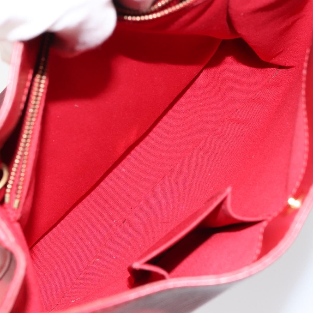 Louis Vuitton Mandara Handbag Epi Leather, RED, LEATHER, Shoulder bag