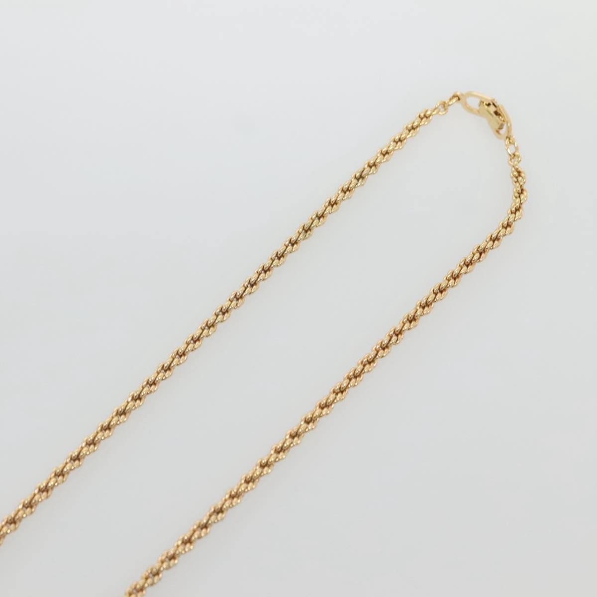 Christian Dior CD Round Pendant Necklace Metal, GOLD, METAL, Necklace