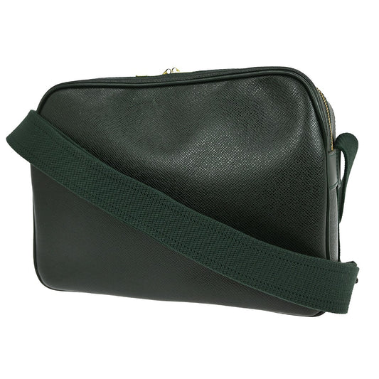 Louis Vuitton Reporter Bag Taiga Leather, GREEN, LEATHER, Shoulder bag