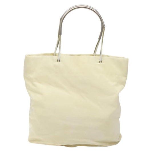 Prada Vintage Tote Tessuto, Ecru, Nylon, Tote Bag