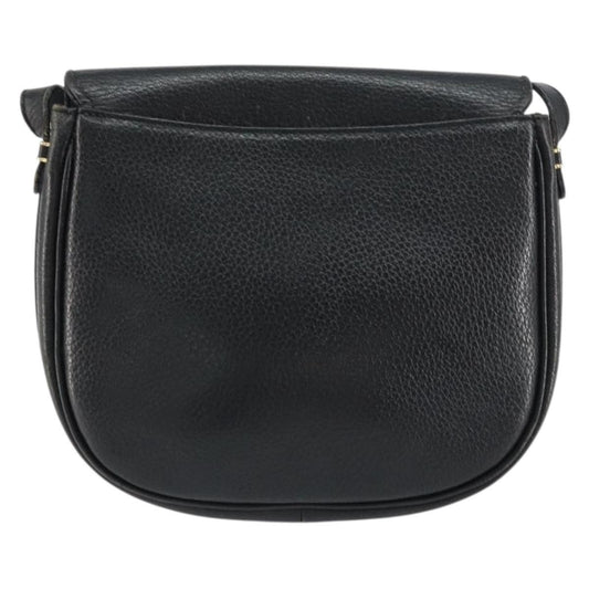 Burberry Vintage Shoulder Bag Leather, BLACK, LEATHER, Shoulder bag