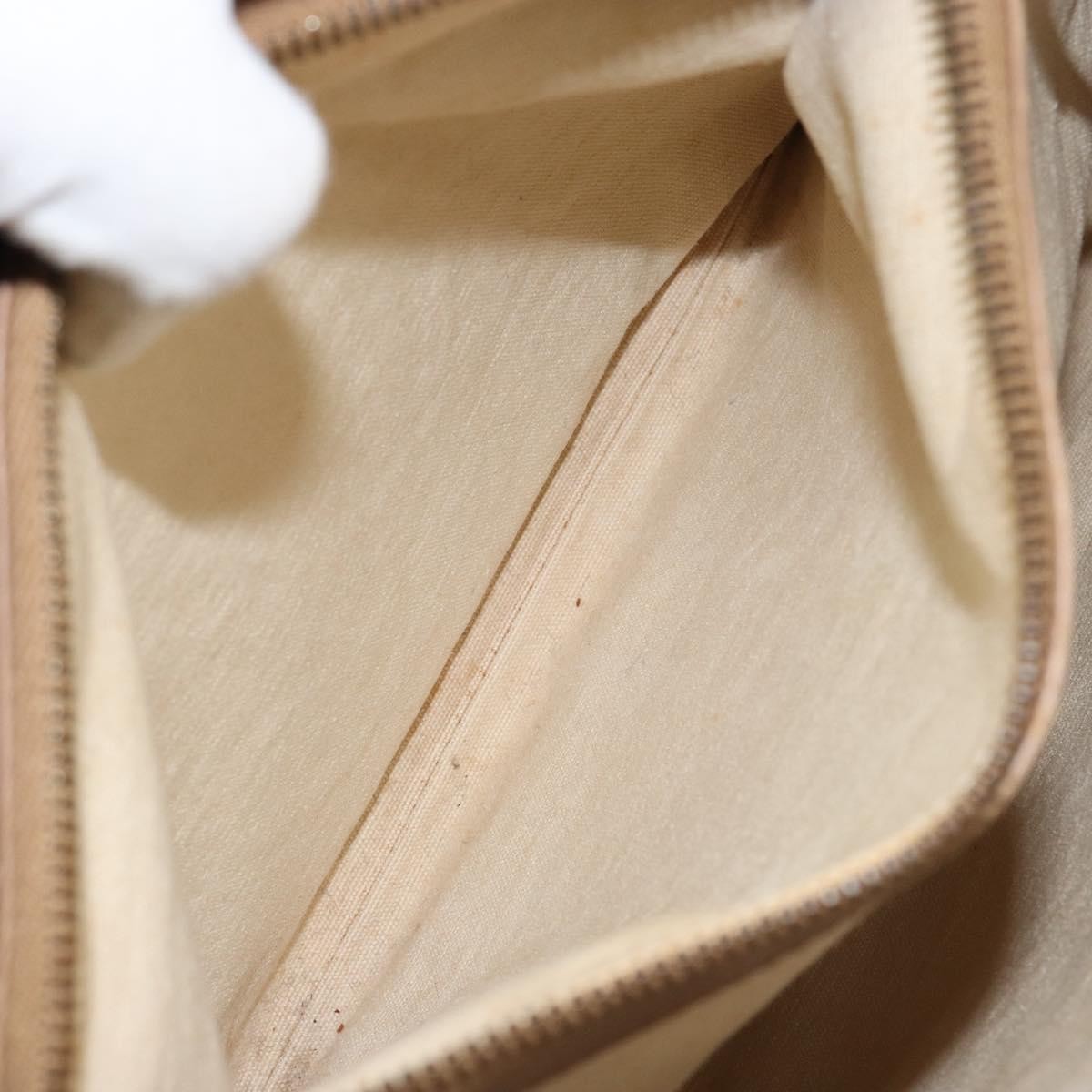 Gucci Bamboo Front Pocket Tote Canvas, ECRU, CANVAS, Tote bag