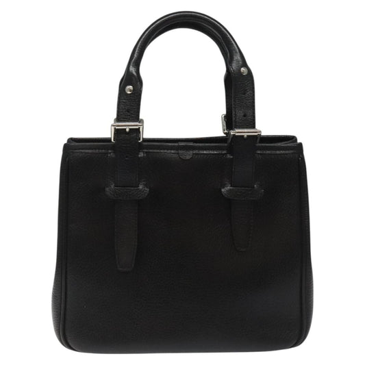 Burberry Vintage Handbag Leather, BLACK, LEATHER, Handbag