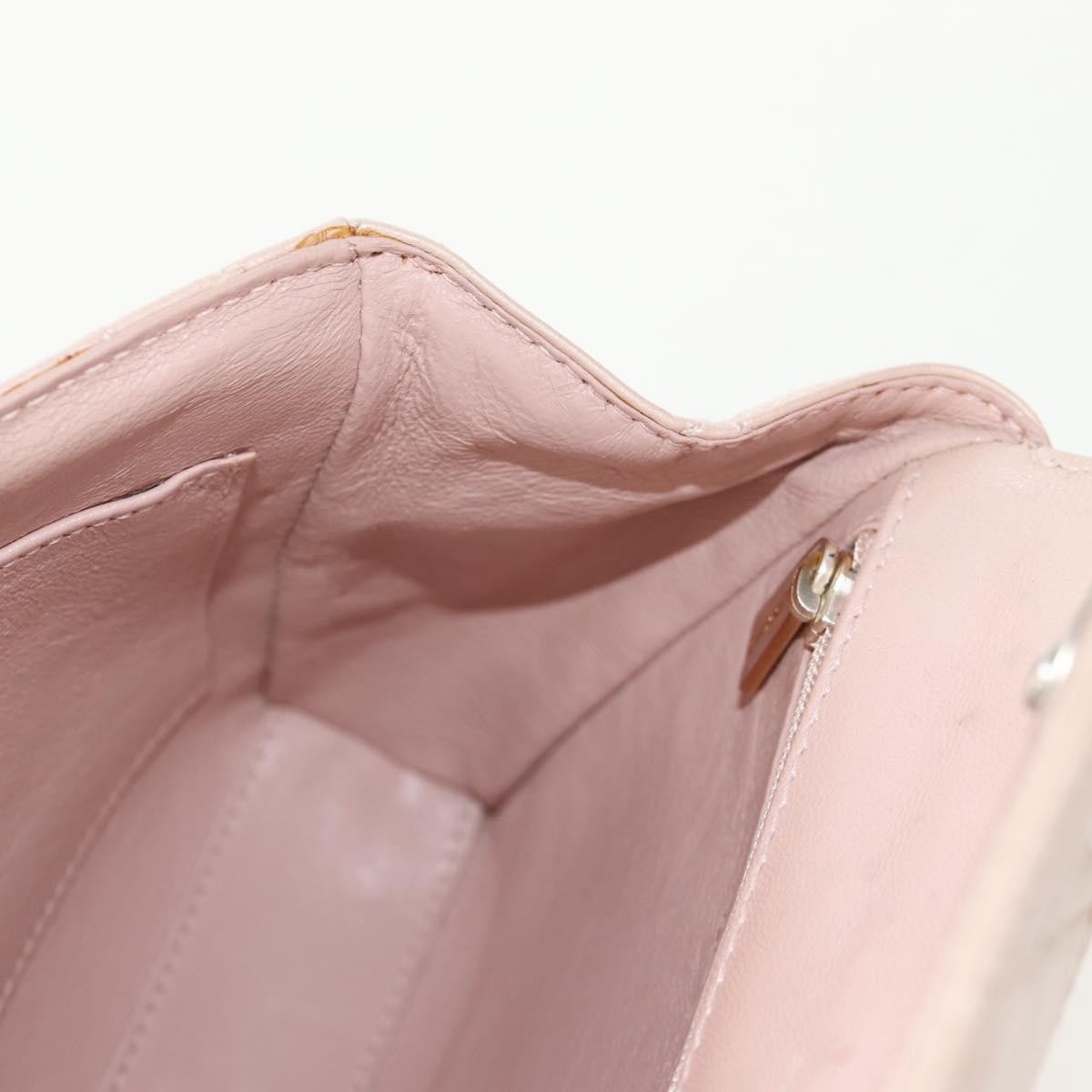 Chanel Ring Flap Bag Quilted Leather, PINK, LEATHER, Clutche & pouche