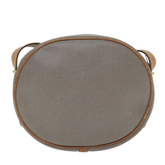 Christian Dior CD Shoulder bag Canvas and Leather, GRAY, CANVAS, Shoulder bag