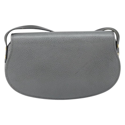 Christian Dior CD Shoulder bag Leather, GRAY, LEATHER, Shoulder bag