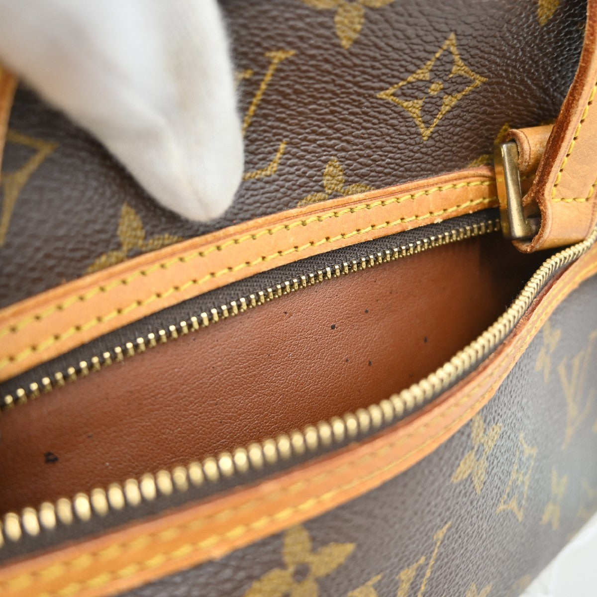 Louis Vuitton Cite Handbag Monogram Canvas, BROWN, CANVAS, Shoulder bag